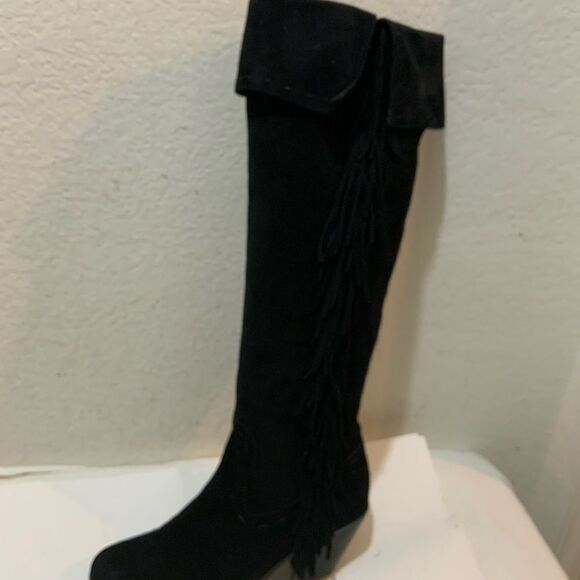 Sam Edelman Louella Over-the-Knee Fringe boots since 8M - Picture 2 of 16